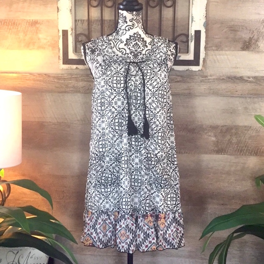 As U Wish Geo Print Bohemian Dress